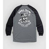 Loose Riders Beer Now Bikes Later Long Sleeve Jersey gray Cene