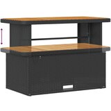 Set od 13 komada vrtnih sofa s jastučićima Crna poli ratan akacija 2-sjedna vrtna sofa s pohranom i jastučićima Crna poli ratan | shoptok.hr