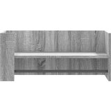 vidaXL Stenska polica siva sonoma 70,5x35x30,5 cm inženirski les | Shoptok.si