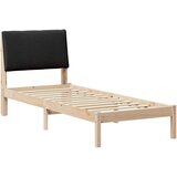 vidaXL Kovinska posteljna konstrukcija Rjava in črna 75 x 190 cm, (5000084574) | Shoptok.si