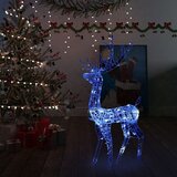 vidaXL Akrilni ukrasni božićni sob 140 LED žarulja 128 cm plavi | shoptok.hr
