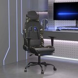  Masažna igraća stolica s osloncem crno-maskirna od umjetne kože | shoptok.hr