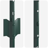  Stup za ogradu 22 pcs Zelena 200 cm Čelik | shoptok.hr