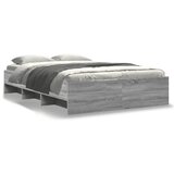 Furnova Posteljni okvir siva sonoma 135x190 cm inženirski les, (21941627) | Shoptok.si