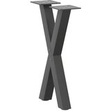  Noge za klub stolić u obliku slova X, 2 kom, antracit, 38 x (42-43) cm, čelik | shoptok.hr