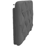 vidaXL Vzglavna stranica temno siva 90 cm blago | Shoptok.si