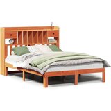  Krevet s regalom za knjige bez madraca 135 x 190 cm od borovine | shoptok.hr