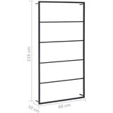  Stalak za ručnike crni 60 x 10 x 116 cm čelični | shoptok.hr