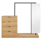 Bessagi Home Predsoba Connor, Barva Hrasta, Črna | Shoptok.si