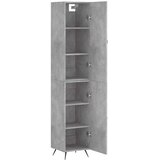 vidaXL Visoka omara betonsko siva 34,5x34x180 cm inženirski les | Shoptok.si