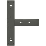  Noge za klubsko mizico v obliki črke T 2 kosa antracit 50x25x(42-43) cm jeklo, (22123945) | Shoptok.si