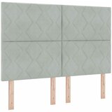  LED glava kreveta Svijetlo siva 160 cm Baršun - Svjetlosiva 160 cm Visoki uzglavlje | shoptok.hr