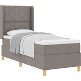 vidaXL Box Spring postelja s spanjem Taupe 80x200 cm Tkanina, (22050444) | Shoptok.si