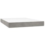 Furnova Vzmetnica z žepkasto vzmetjo svetlo siva 120x210x20 cm žamet, (21912164) | Shoptok.si