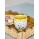 Bloomingville Mini Rumena/kremno bela otroška skodelica iz kamenine 150 ml Celebrate – | Shoptok.si