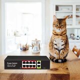  Lan switch poe mrežno stikalo 10 port razdelilnik do 100 mb/s uplink | shoptok.hr