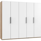 MID.YOU omara s klasičnimi vrati, bela, barve hrasta | Shoptok.si