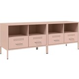 vidaXL TV omarica 2 kosa roza 68x39x50,5 cm valjano jeklo | Shoptok.si