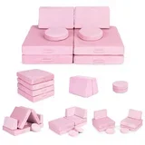 DIY modularna fotelja sa 8 jastuka - pink