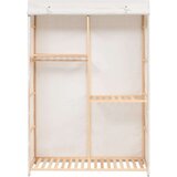  Garderobna omara za oblačila 3-nadstropna 110x40x170 cm, (20705345) | Shoptok.si