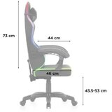 Huzaro Force 2.7 RGB Crna Gaming stolica Slike