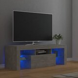 vidaXL TV ormarić s LED svjetlima siva boja betona 120 x 35 x 40 cm Cijene