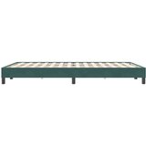 Box spring postelja brez vzmetnico temno zelena 140x220cm žamet, (21790853) | Shoptok.si