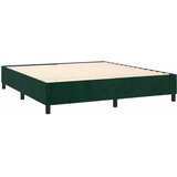  Krevet s oprugama i madracem tamnozeleni 160x200 cm baršunasti | shoptok.hr