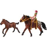 Set of 2 figurines Horse and foal in a corral + Rider | shoptok.hr