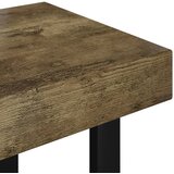  Stolić za kavu tamnosmeđi i crni 90x45x40 cm MDF i željezo | shoptok.hr