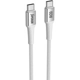 Superior Pleteni USB data kabal SU-K151, 60W, 3A, Type-C na Type-C, 1m, Beli Cene