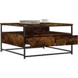  Stolić za kavu boja hrasta 80 x 80 x 45 cm konstruirano drvo | Shoptok.si