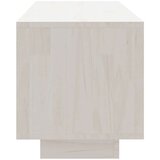 vidaXL TV omarica bela 110x30x33,5 cm trdna borovina | Shoptok.si