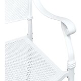  3-delni vrtni bistro set bela lita aluminij, (22015359) | Shoptok.si