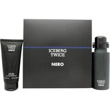 Iceberg Twice Nero darilni set toaletna voda 125 ml + gel za prhanje 100 ml za moške | Shoptok.si