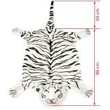  Tepih Tigar od Pliša 144 cm Bijeli | shoptok.hr