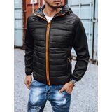 DStreet Kurtka męska przejściowa pikowana czarna | Shoptok.si