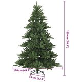 vidaXL Umjetno božićno drvce s nogom Zelena 180 cm PVC, čelik | shoptok.hr