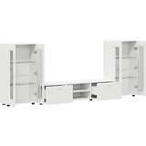  Set TV komoda FLORIN 3 kom. Bijelo Konstruirano drvo | shoptok.hr