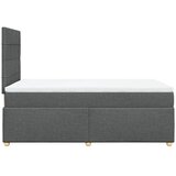  Krevet s oprugama i madracem tamnosivi 120 x 200 cm od tkanine | shoptok.hr