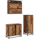 vidaXL set namještaja za kupaonicu 3 pcs staro drvo 65 x 33 x 60 cm | shoptok.hr