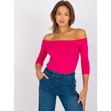 BASIC Feel Good Blouse-RV-BZ-4692.11-fuchsia | shoptok.hr