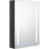 Furnova LED kopalniška omarica z ogledalom sijoče črna 50x13x70 cm, (21947292) | Shoptok.si
