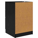 vidaXL Noćni ormar Crni hrast 40 x 40 x 63 cm Konstruirano drvo | shoptok.hr