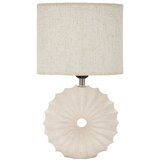 Mauro Ferretti Kremno bela keramična namizna svetilka s tekstilnim senčilom (višina 40 cm) Anemone – | Shoptok.si
