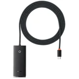 adapter HUB Lite USB-C to 4x USB 3.0 2,0m black