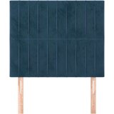  Posteljno vzglavje 2 kosa temno modro 80x5x78/88 cm žamet | Shoptok.si
