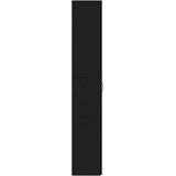  Uredski ormar crni 60 x 32 x 190 cm od iverice | shoptok.hr