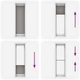  Plisirana roleta antracit 60x200 cm širina tkanine 59 4 cm | shoptok.hr