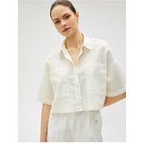 Koton Shirt - Ecru - Oversize Cene
